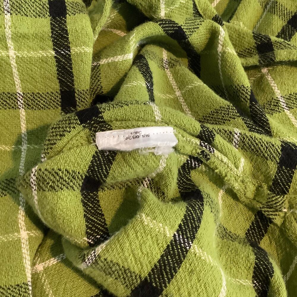 Roxy / Chloe Kim Green Plaid Button Down Flannel Shirt - Women’s M / L - Picture 10 of 10